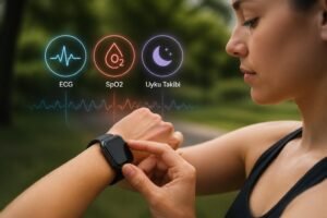 Akıllı Saat Sağlık Sensörleri Ne İşe Yarar? ECG, SpO2 ve Uyku Takibi Karar Rehberi