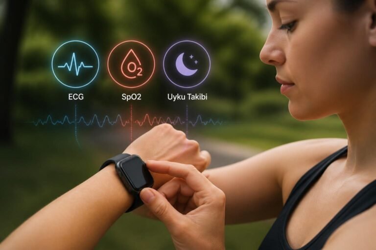 Akıllı Saat Sağlık Sensörleri Ne İşe Yarar? ECG, SpO2 ve Uyku Takibi Karar Rehberi