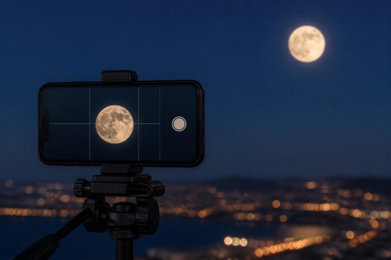 Telefonla Ay Fotoğrafı Nasıl Çekilir? Netlik, Pozlama ve Tripod Ayarları